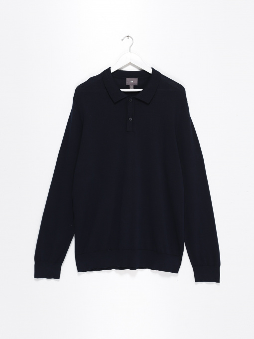 Лонгслив H&M модель 0907730_т.синій Фото