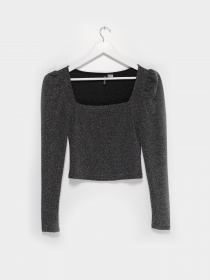 Блуза H&M модель 0907953_чорний комб. Фото