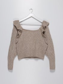 Джемпер H&M модель 0918525_бежевий Фото