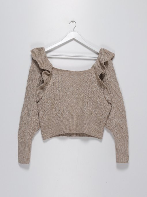 Джемпер H&M модель 0918525_бежевий Фото