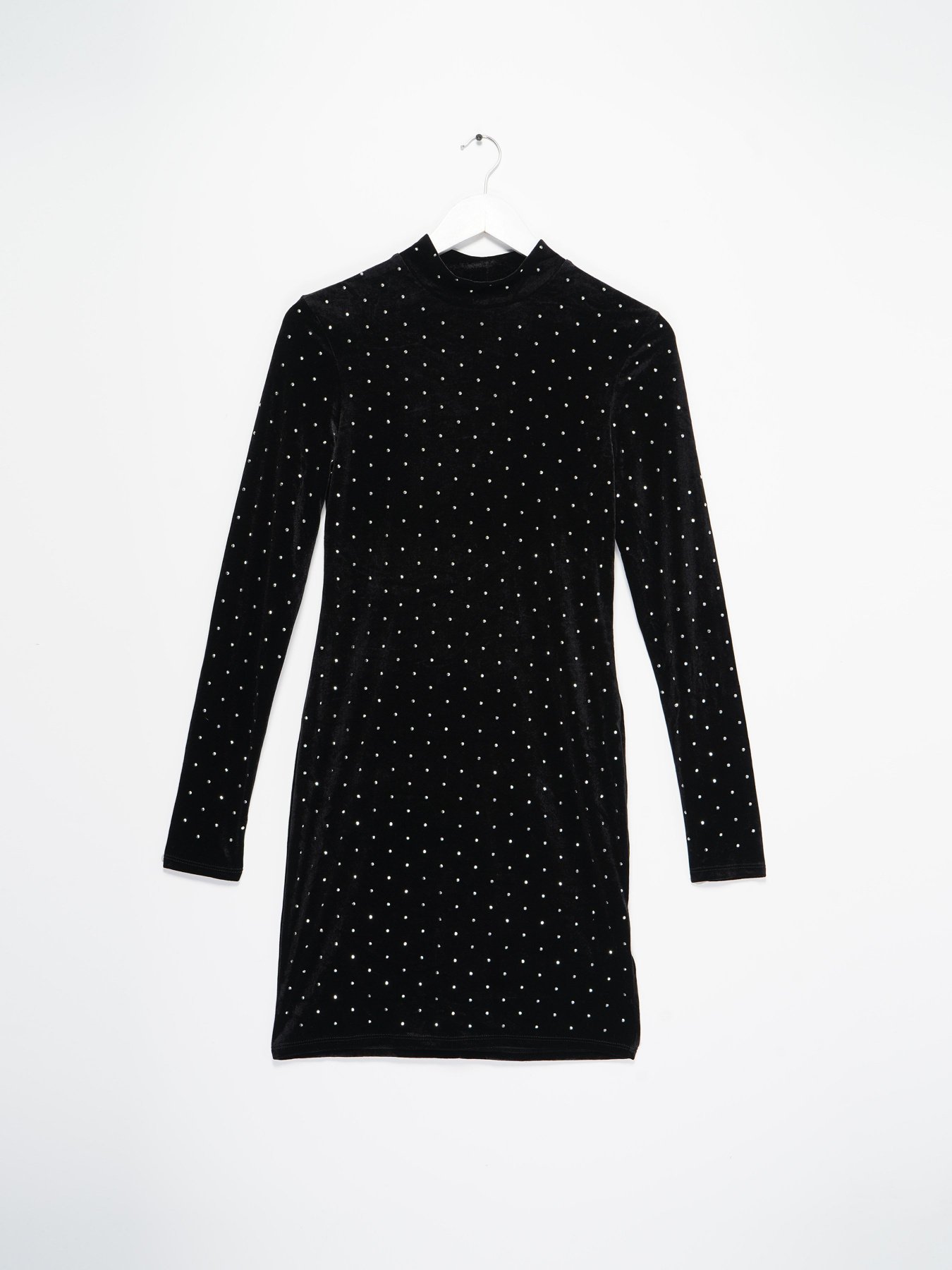 Платье мини H&M модель 09200732_чорний комб. Фото