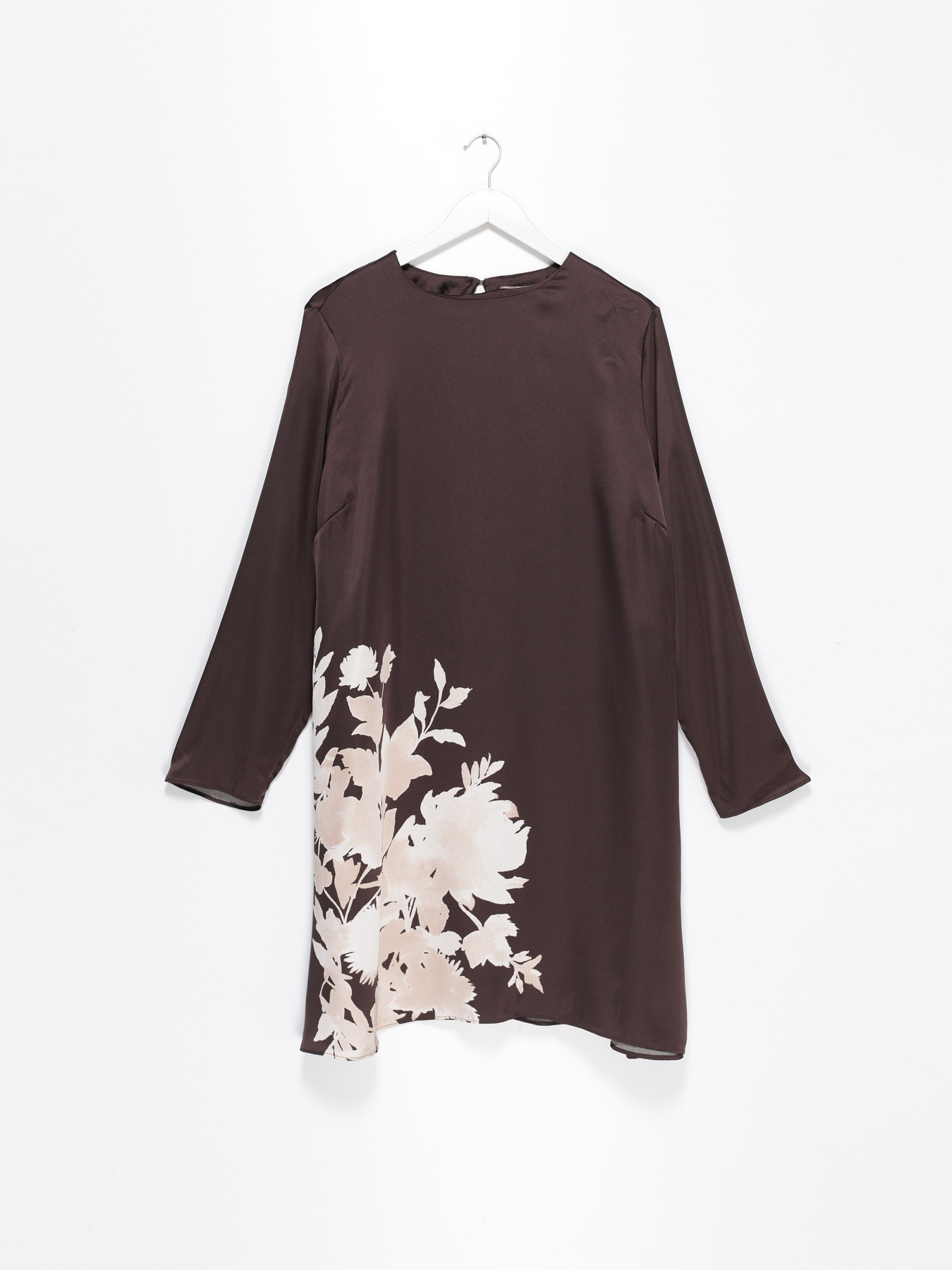 Платье миди H&M модель 0926736_т.коричневий комб. Фото