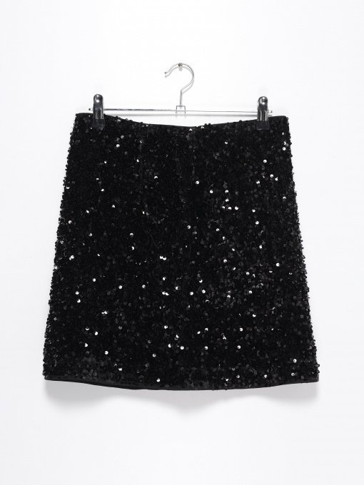 Юбка мини H&M модель 0927252_чорний Фото