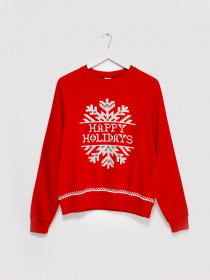 Світшот H&M модель 0927653_червоний комб. Фото