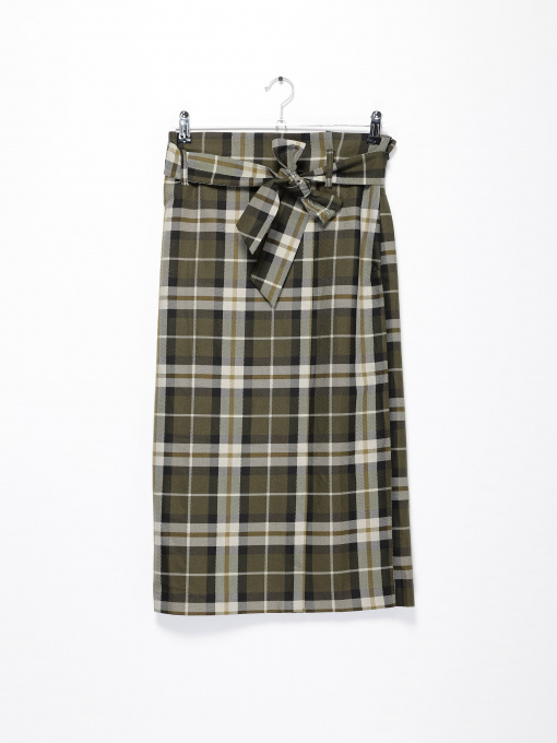 Юбка миди H&M модель 0928928_хакі комб. Фото