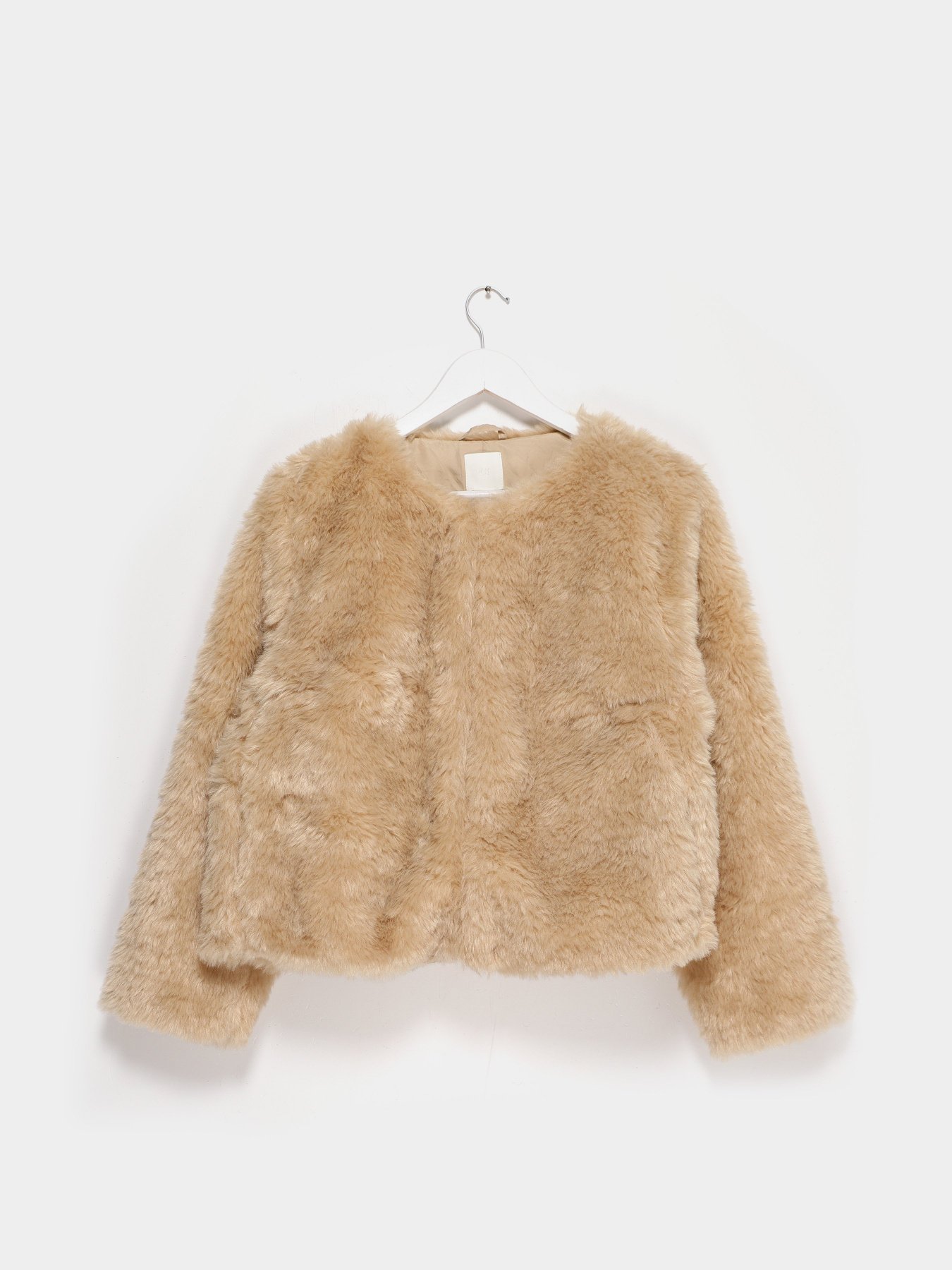 Шуба H&M модель 0932681_с.бежевий Фото