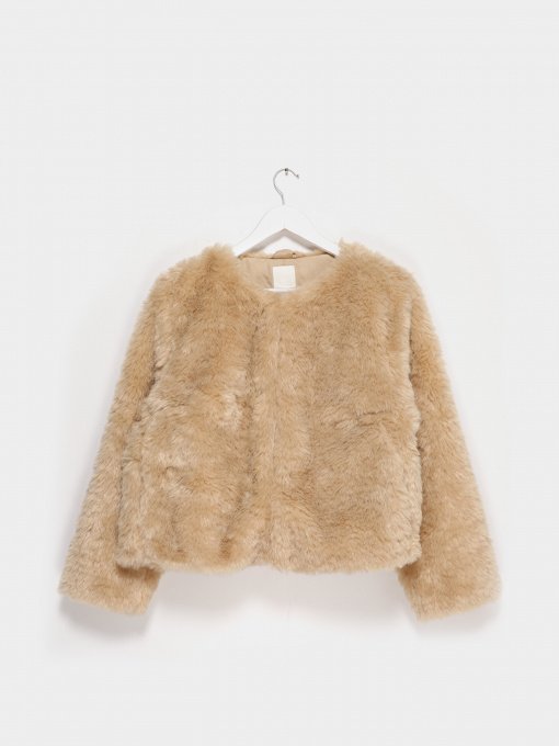 Шуба H&M модель 0932681_с.бежевий Фото