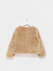 Шуба H&M модель 0932681_с.бежевий Фото