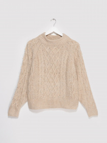 Свитер H&M модель 0943782_бежевий Фото