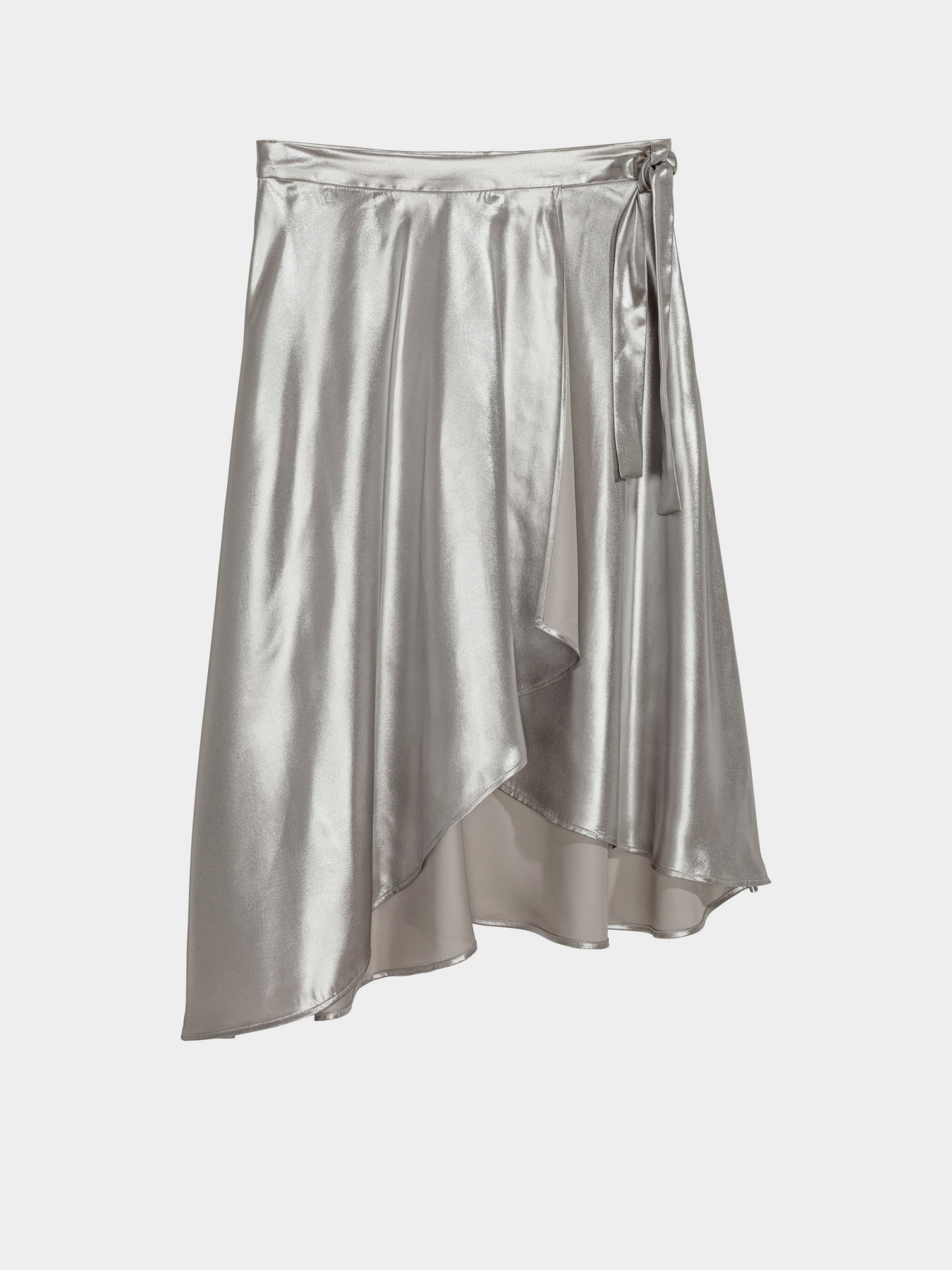 Юбка миди H&M модель 0558364_срібний Фото