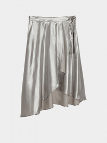 Юбка миди H&M модель 0558364_срібний Фото