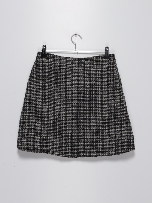 Юбка миди H&M модель 0949691_чорний комб. Фото