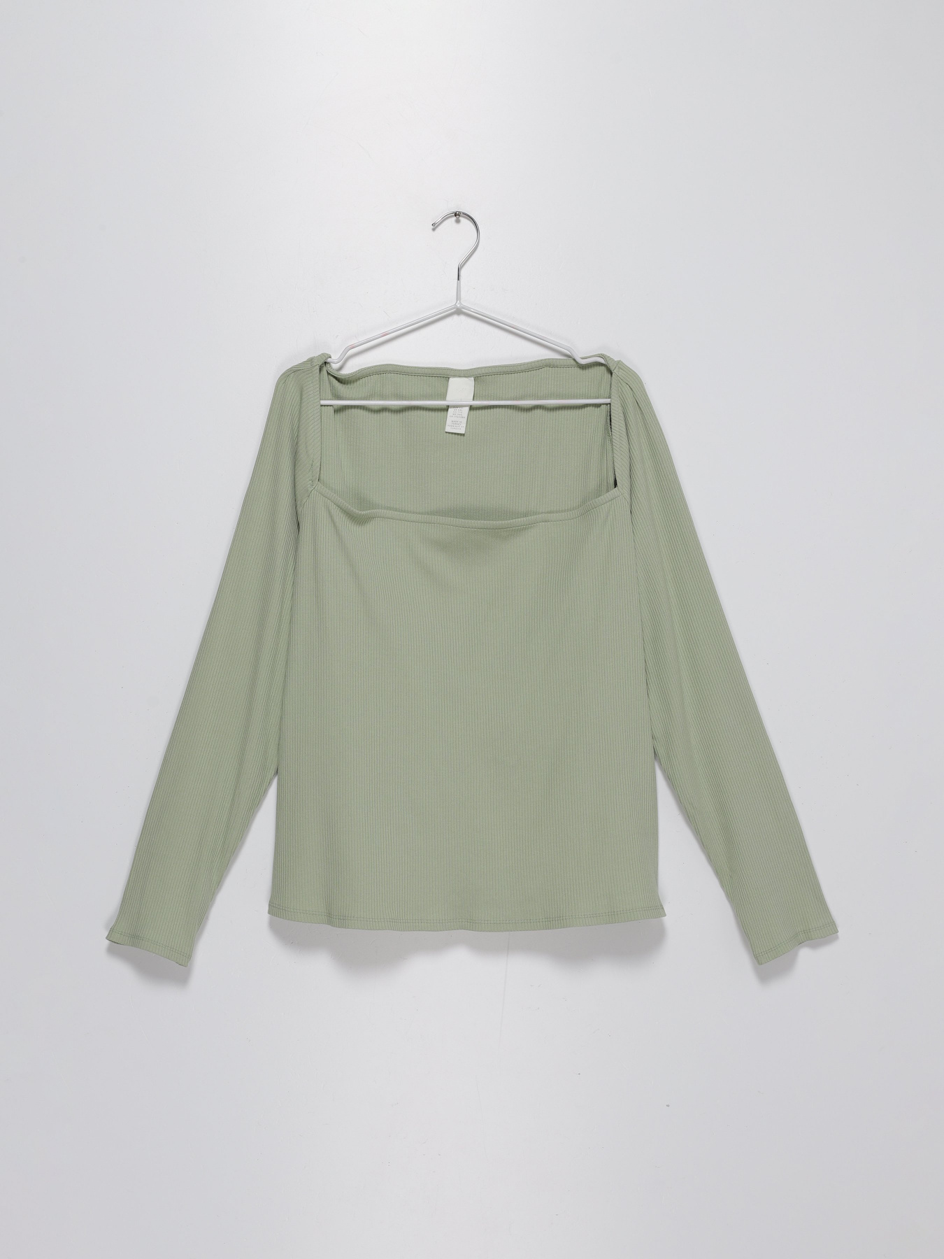 Лонгслив H&M модель 0951611_с.зелений Фото