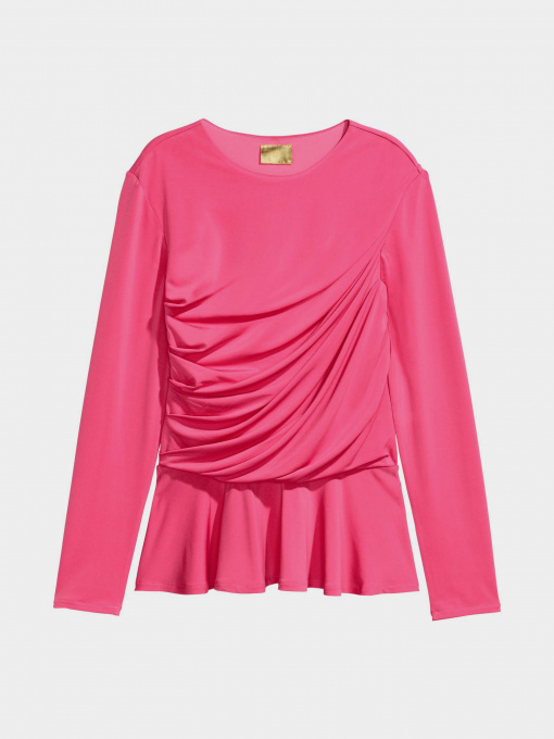 Лонгслів H&M модель 0558370_рожевий Фото