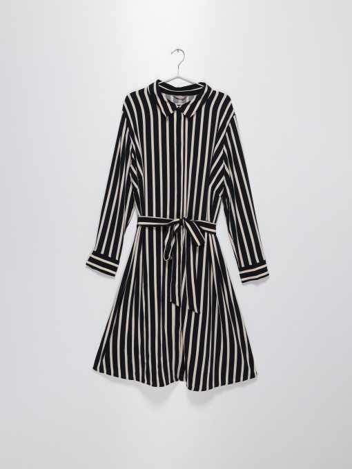 Платье миди H&M модель 0955641_т.синій з білим Фото