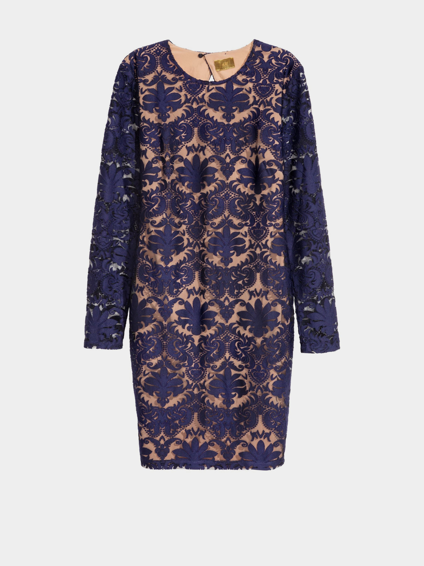 Платье миди H&M модель 0560564_т.синій з бежевим Фото