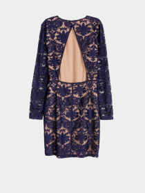 Платье миди H&M модель 0560564_т.синій з бежевим Фото