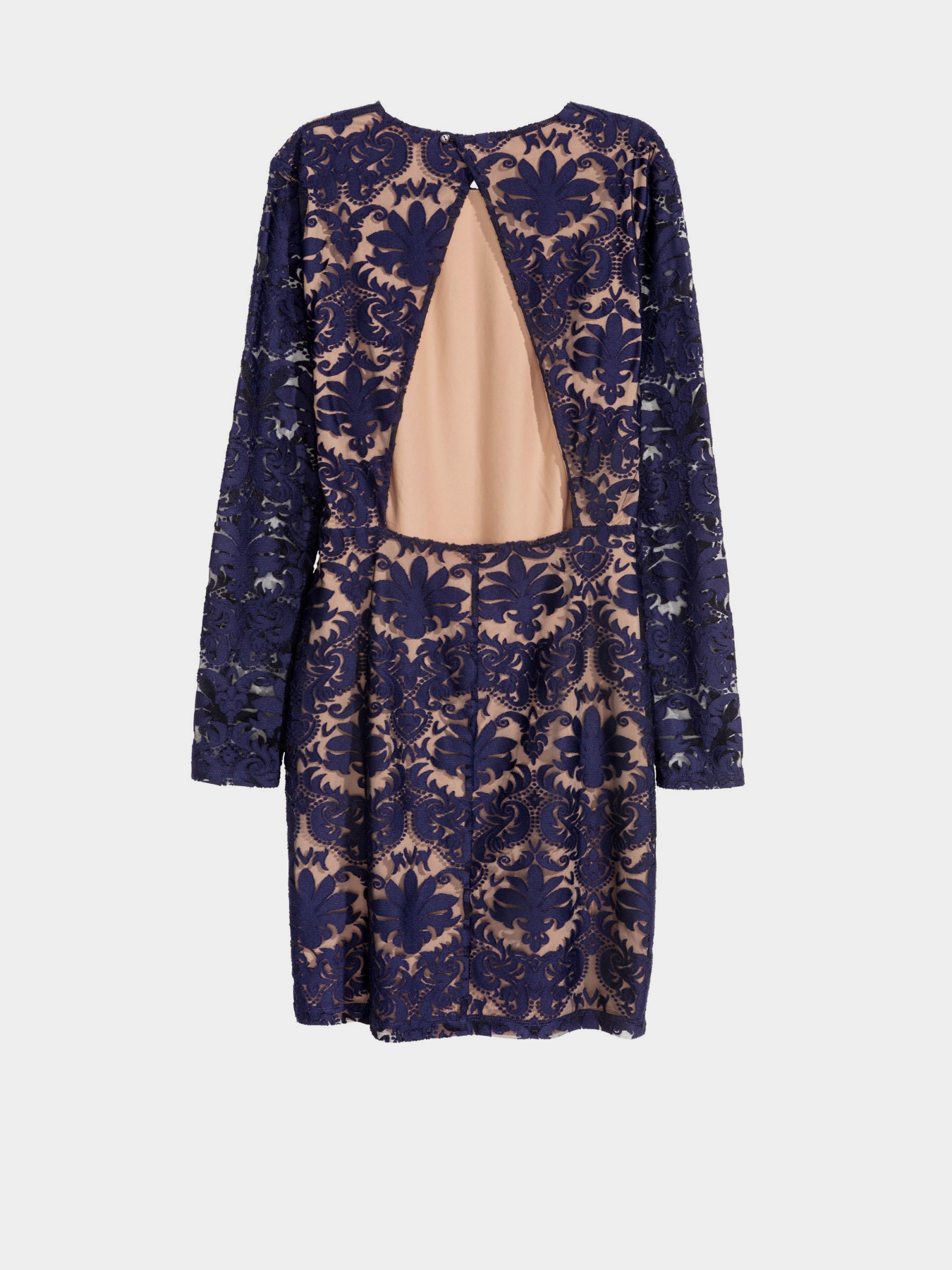 Платье миди H&M модель 0560564_т.синій з бежевим Платье миди H&M модель 0560564_т.синій з бежевим Фото