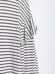 Лонгслив H&M модель 0128129_білий з чорним Фото