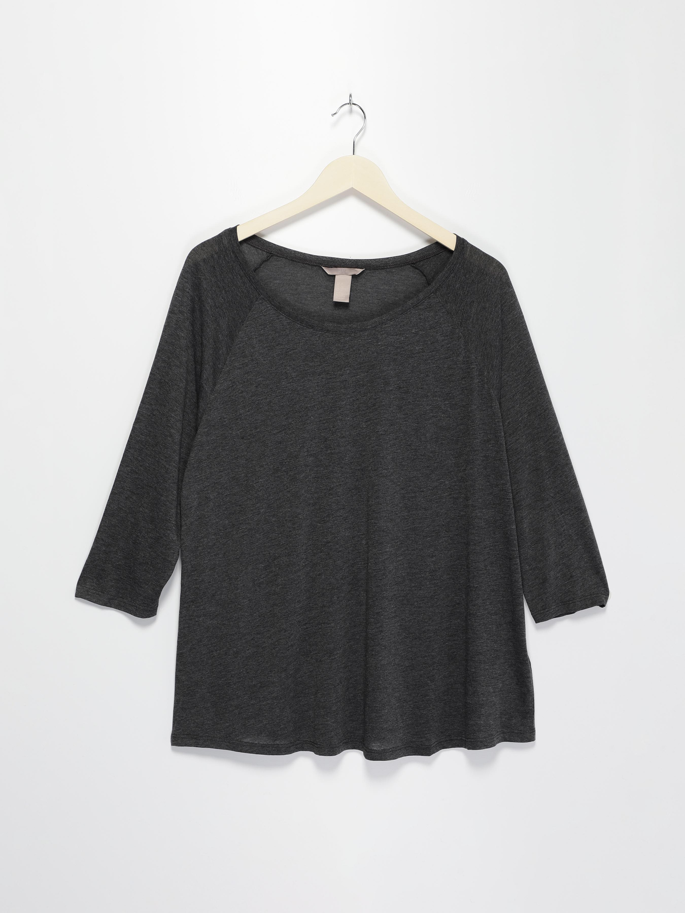 Лонгслив H&M модель 0186066_т.сірий Фото