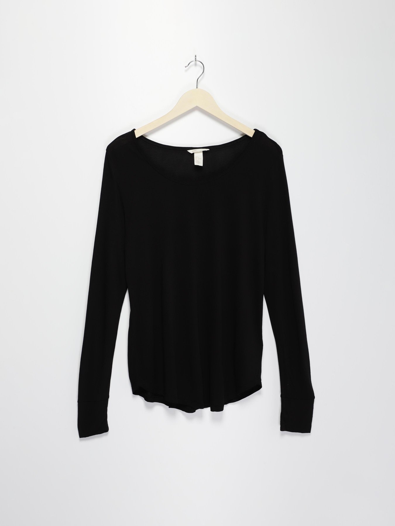 Лонгслив H&M модель 0230027_чорний Лонгслив H&M модель 0230027_чорний Фото