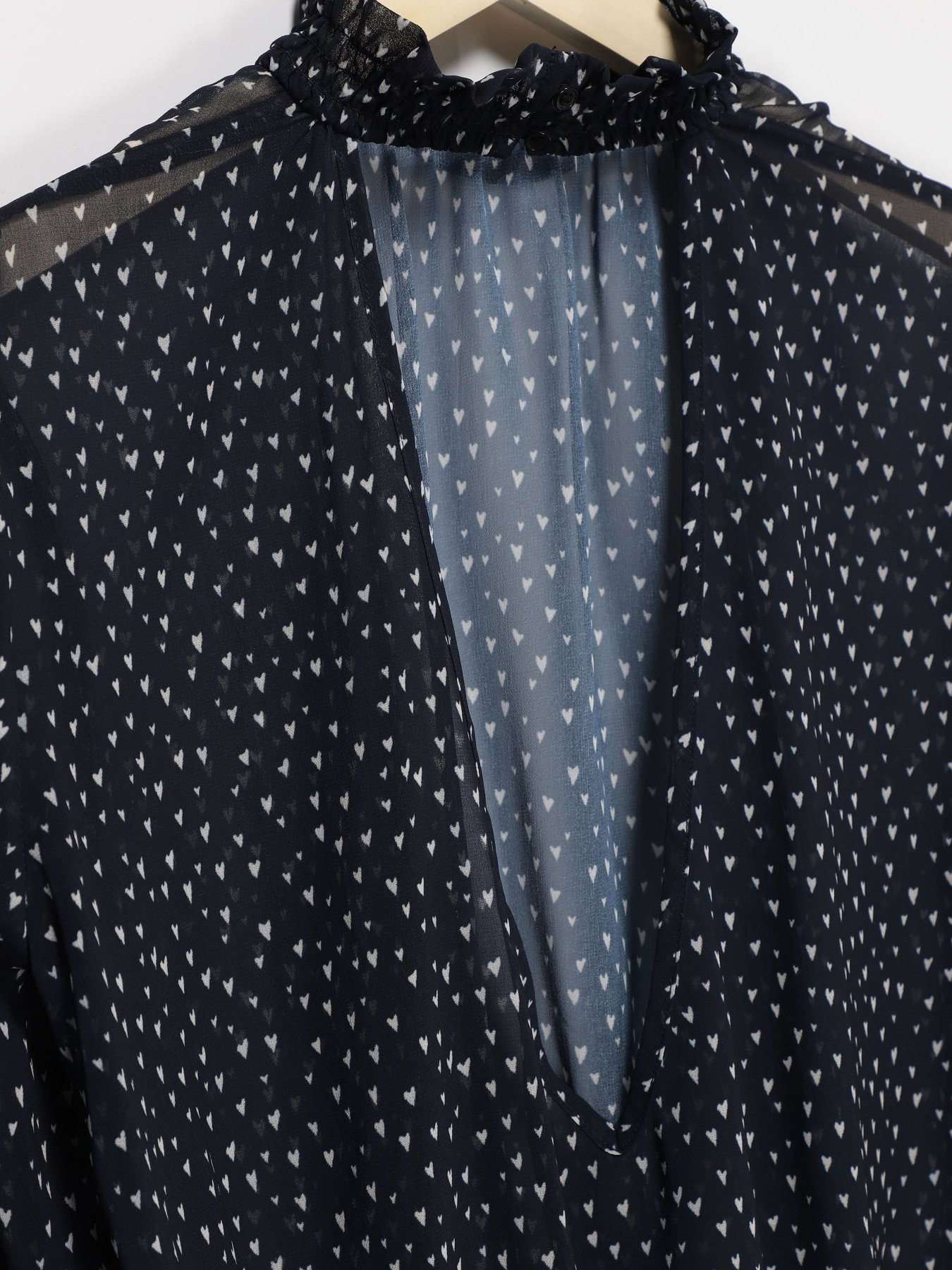 Блуза H&M модель 0237710_т.синій комб. Фото