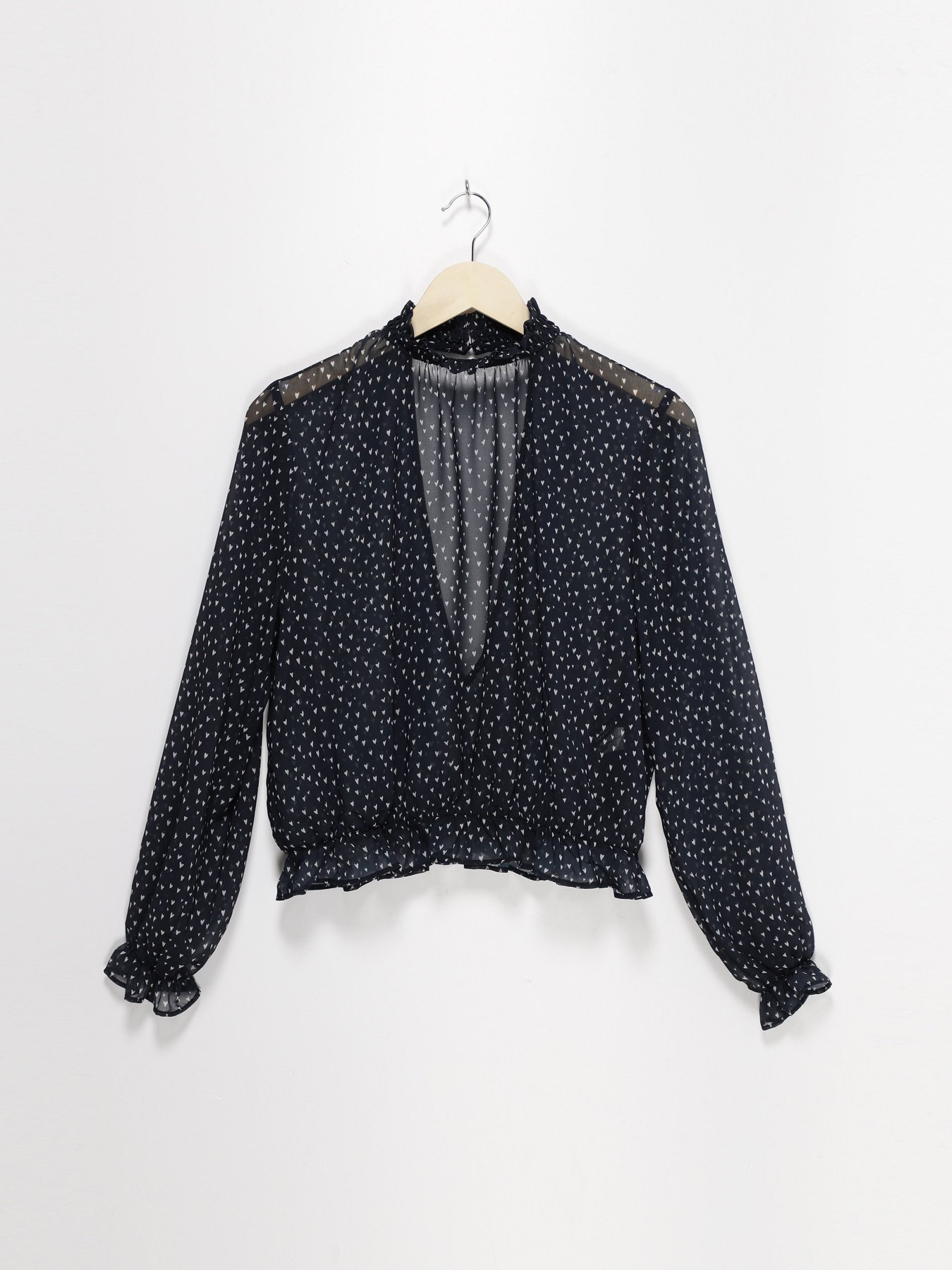 Блуза H&M модель 0237710_т.синій комб. Фото