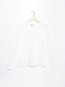 Лонгслів H&M модель 0238197_білий Фото