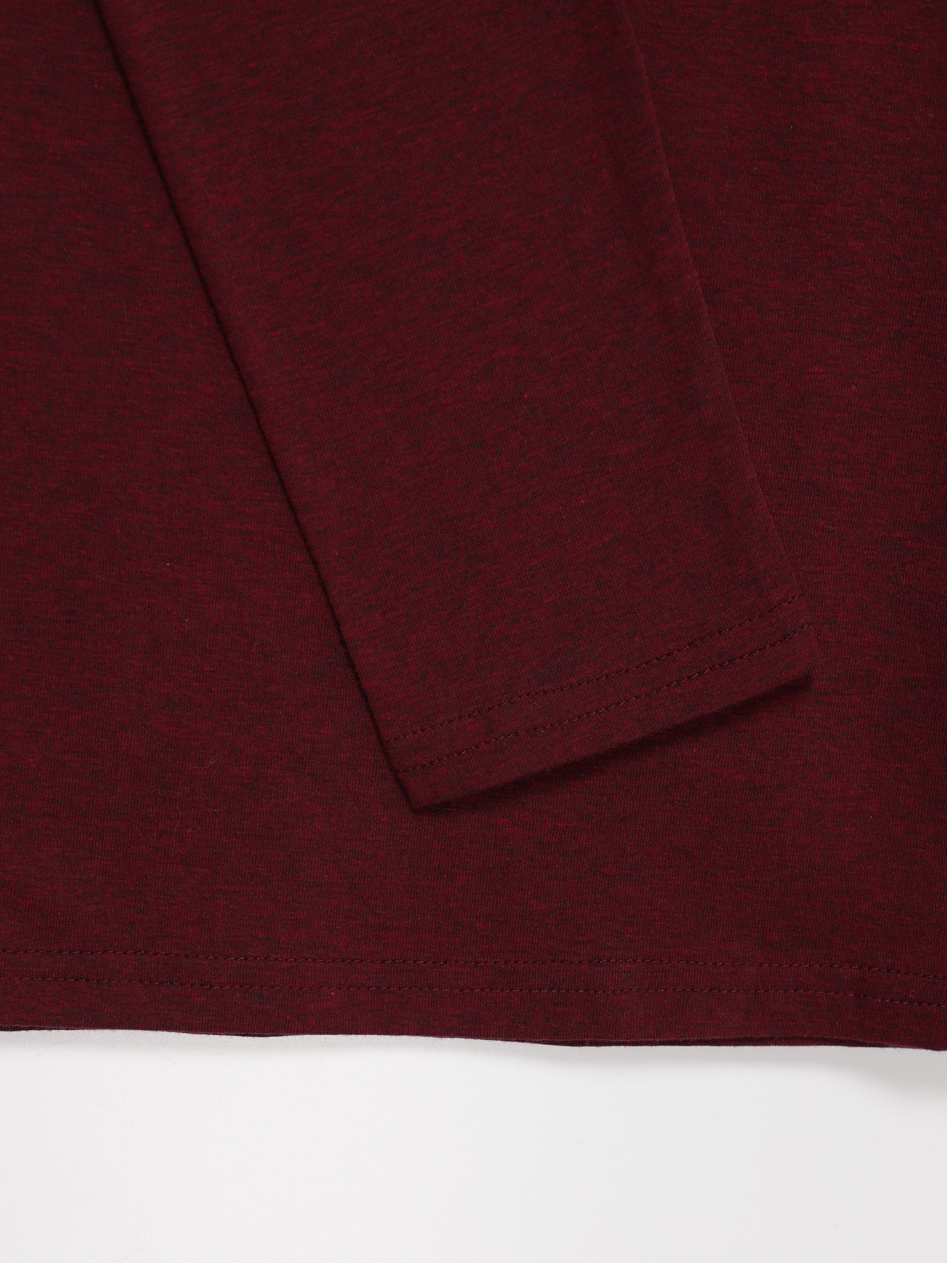 Лонгслив H&M модель 0238197_бордовий Фото