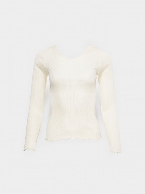 Лонгслів H&M модель 0303804_кремовий Фото