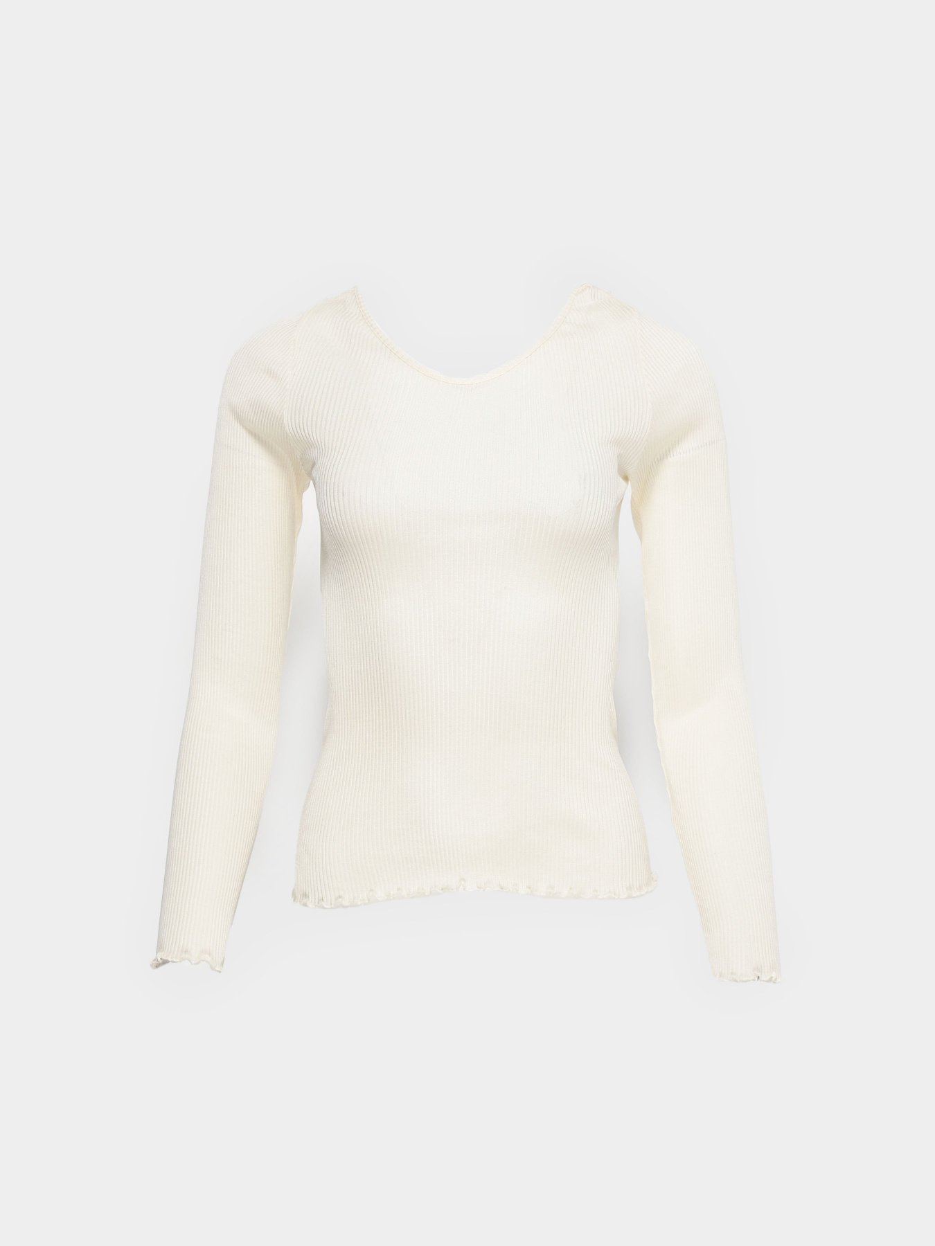 Лонгслив H&M модель 0303804_кремовий Фото