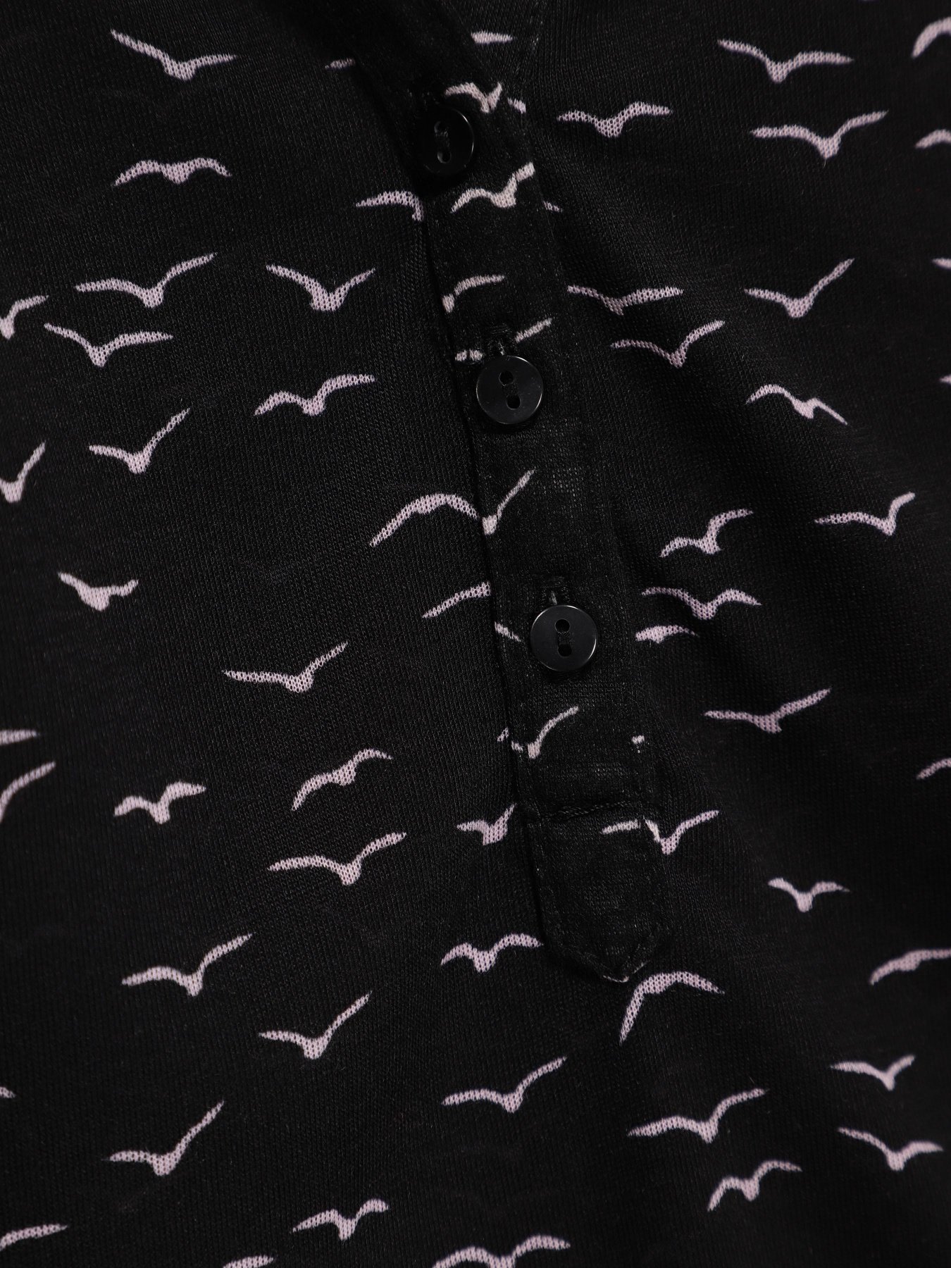 Лонгслив H&M модель 0308061_чорний комб. Фото