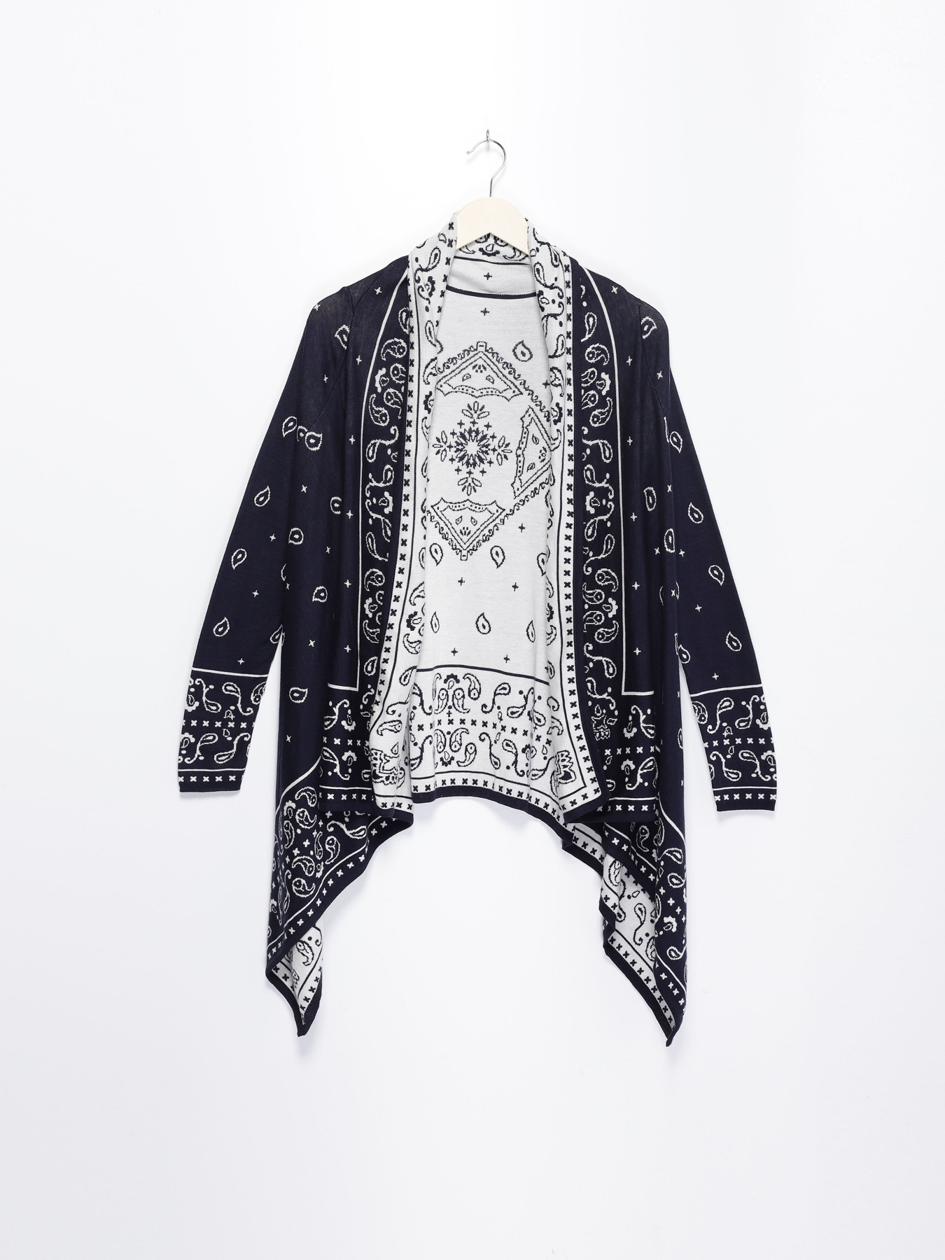 Кардиган H&M модель 0310167_т.синій комб. Фото