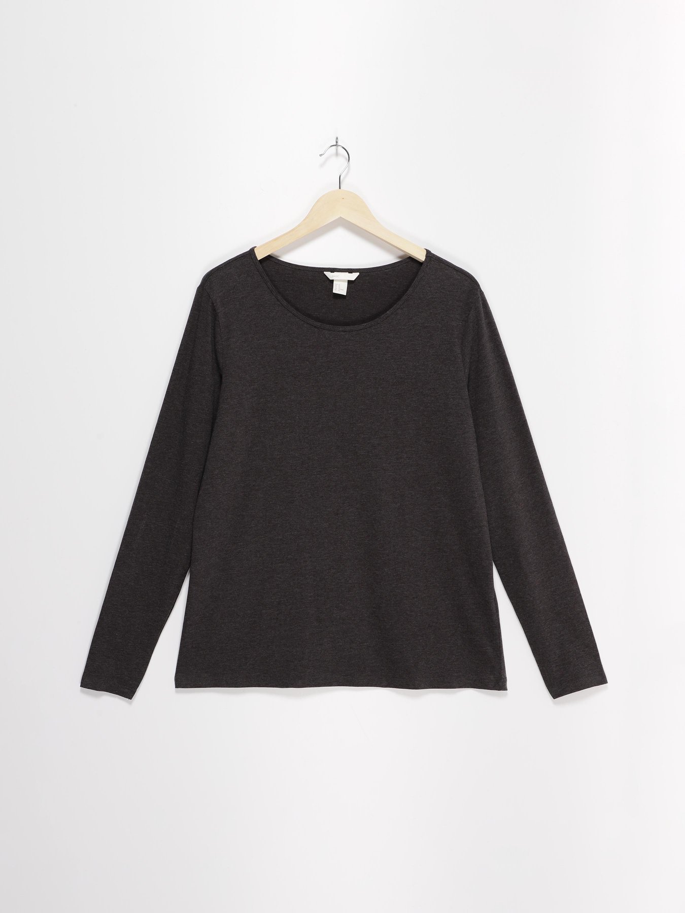 Лонгслив H&M модель 0316441_т.сірий Фото