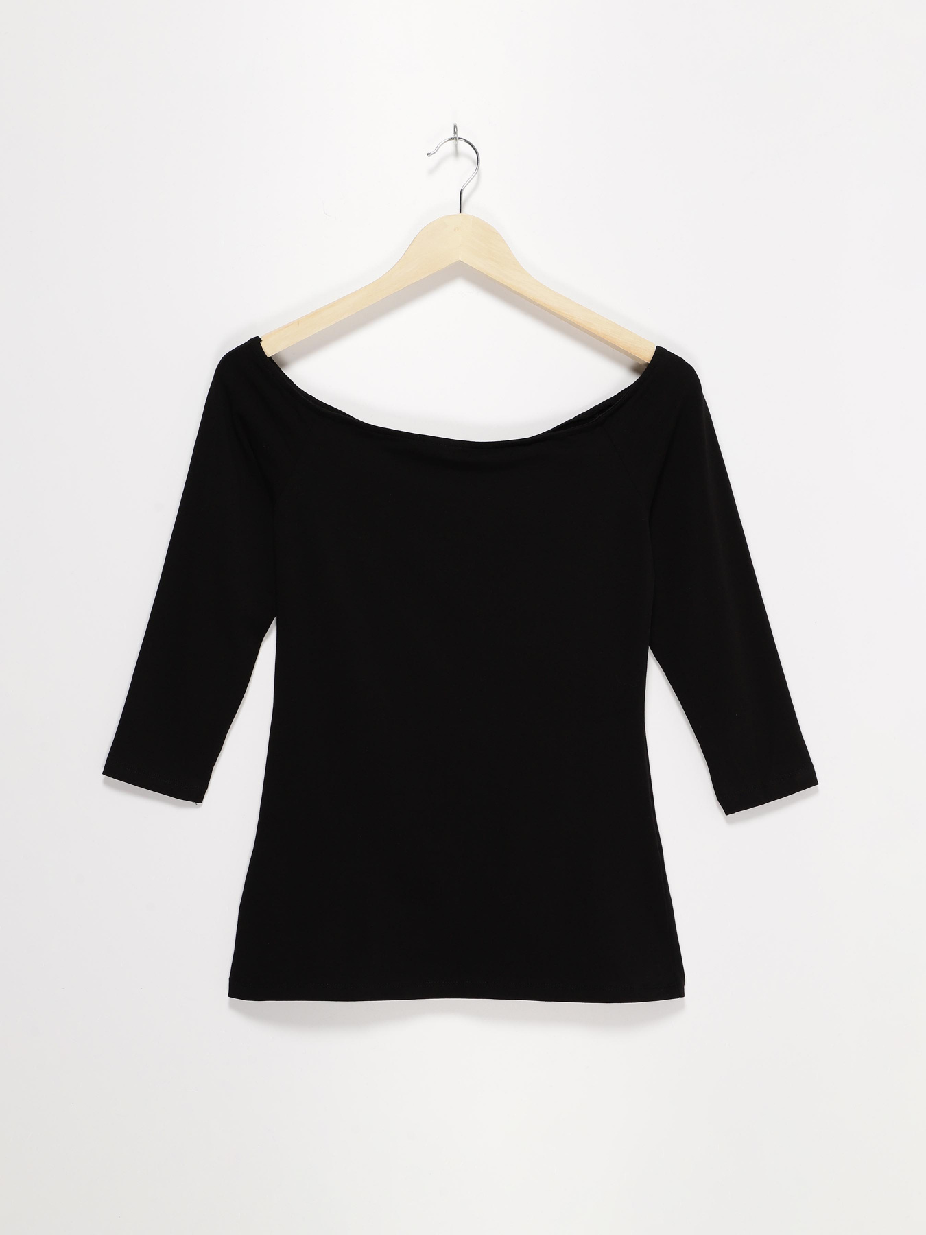 Лонгслив H&M модель 0335880_чорний Фото