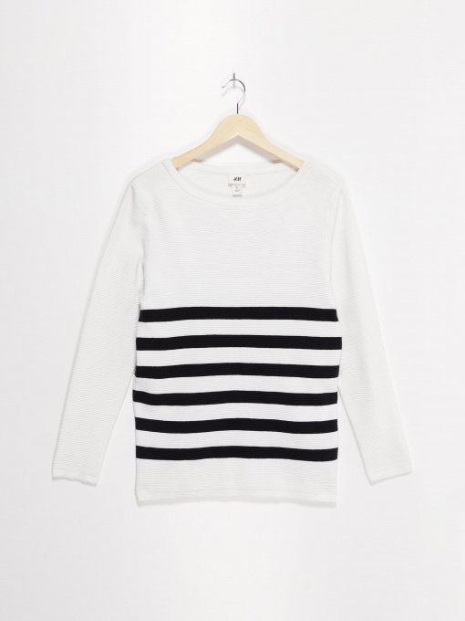 Джемпер H&M модель 0340654_білий комб. Фото