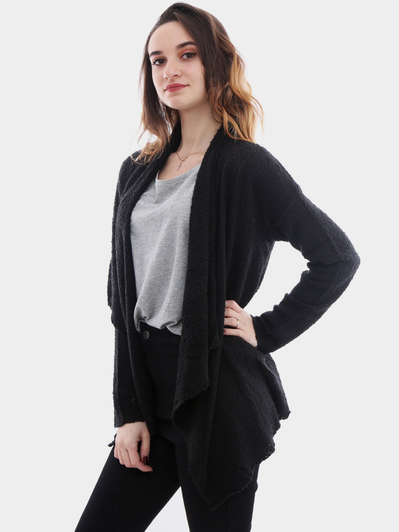 Кардиган H&M модель 0346643_чорний Фото