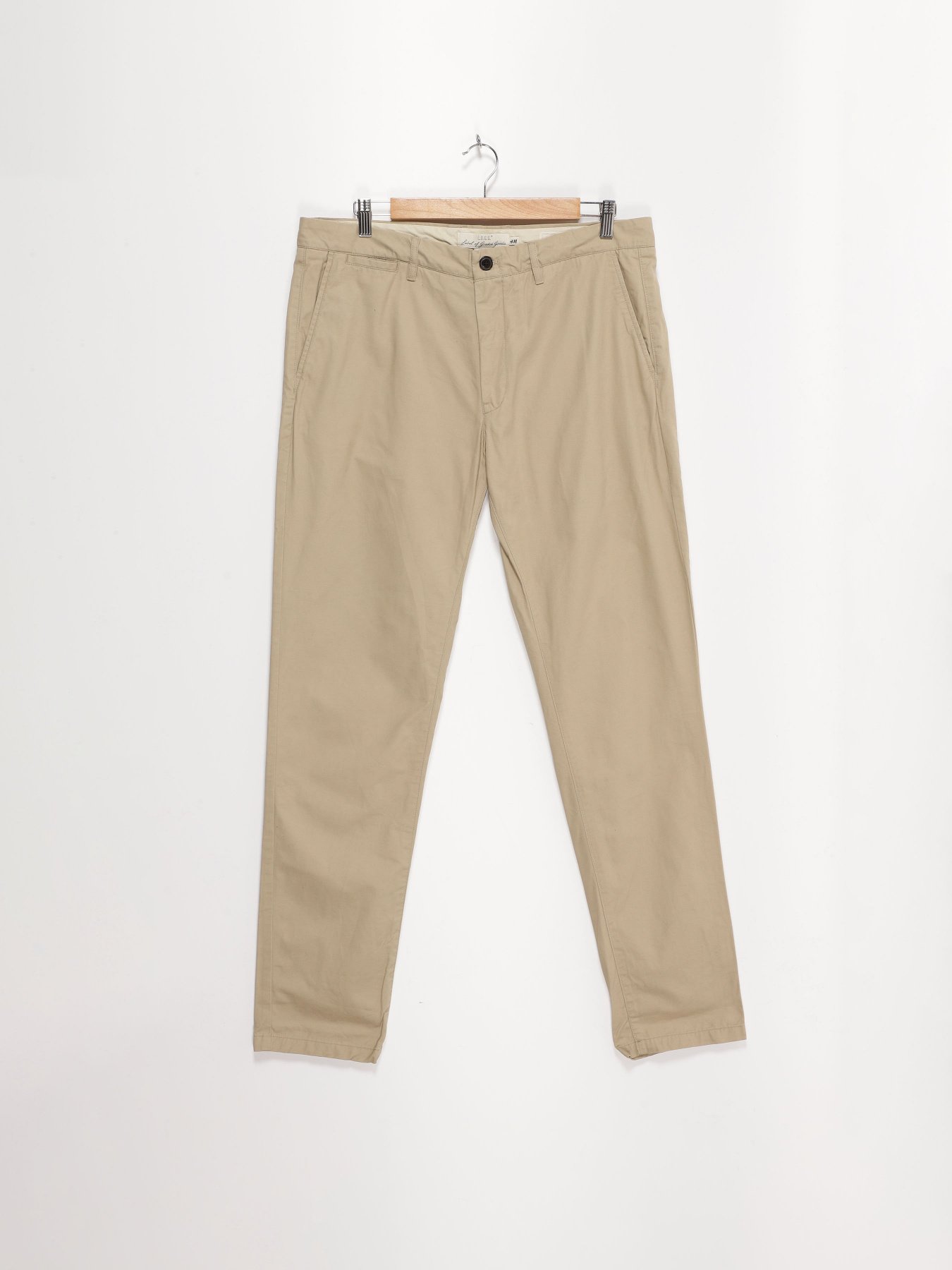 Брюки повседневные H&M модель 0349637_бежевий Фото