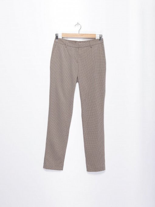 Повседневные штаны H&M модель 0350082_бежевий комб. Фото