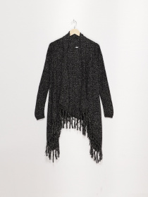 Кардиган H&M модель 0354183_чорний комб. Фото