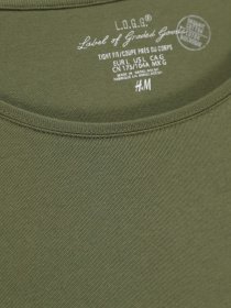 Лонгслив H&M модель 0355167_зелений Фото