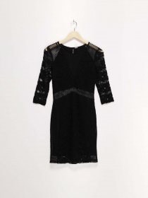 Платье мини H&M модель 0355398_чорний Фото