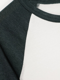 Лонгслив H&M модель 0375849_білий з т.зеленим Фото