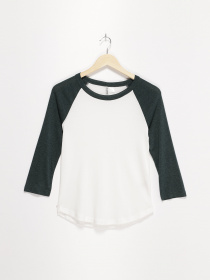 Лонгслив H&M модель 0375849_білий з т.зеленим Фото