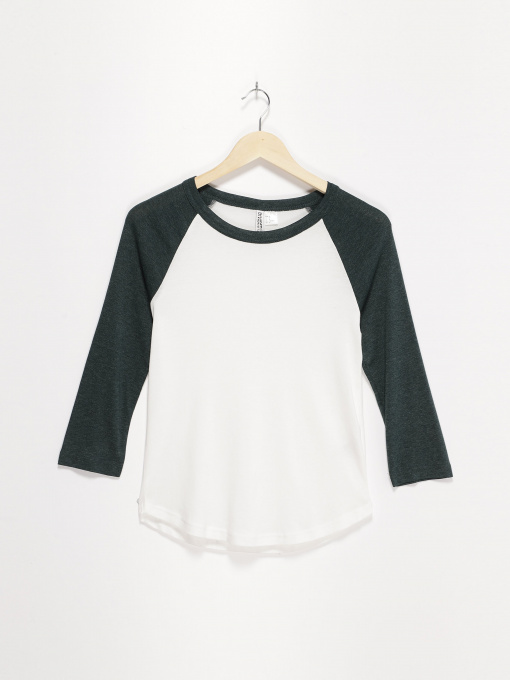 Лонгслив H&M модель 0375849_білий з т.зеленим Фото