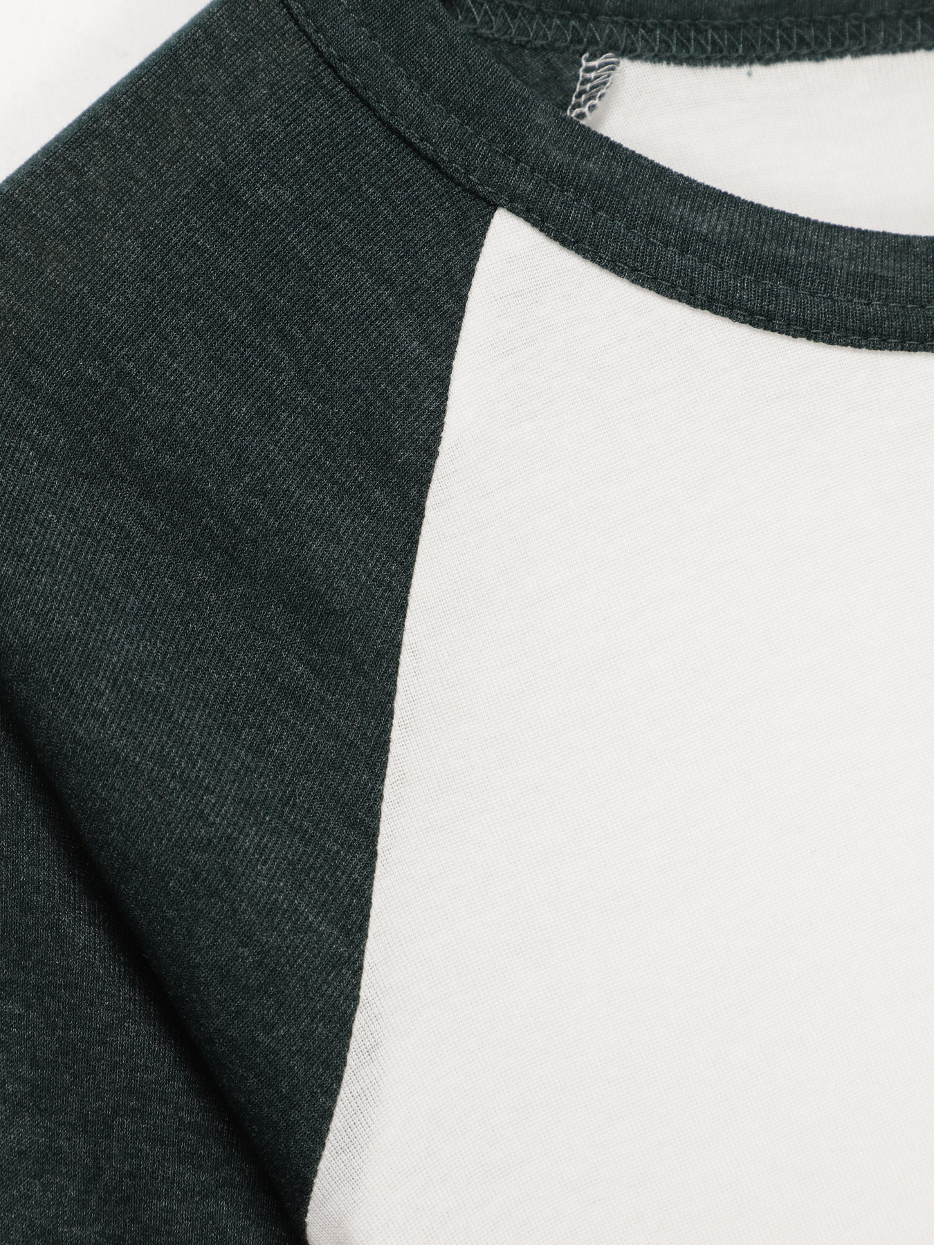 Лонгслив H&M модель 0375849_білий з т.зеленим Фото