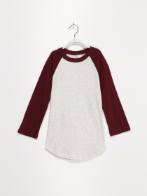 Лонгслив H&M модель 0375849_с.сірий з бордовим Фото