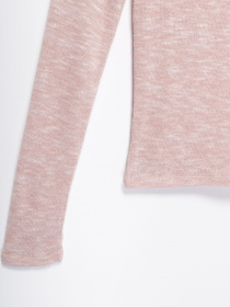 Лонгслив H&M модель 0379728_бежевий комб. Фото