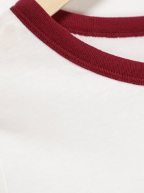 Футболка H&M модель 0379780_білий з бордовим Фото