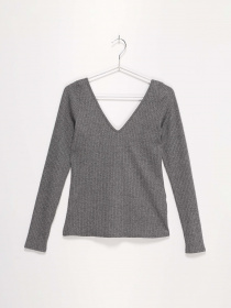 Лонгслів H&M модель 0381439_сірий Лонгслів H&M модель 0381439_сірий Фото